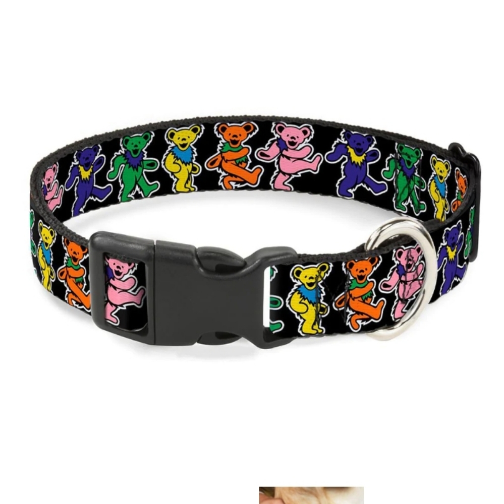 Greatful Dead Bears Dog Collar